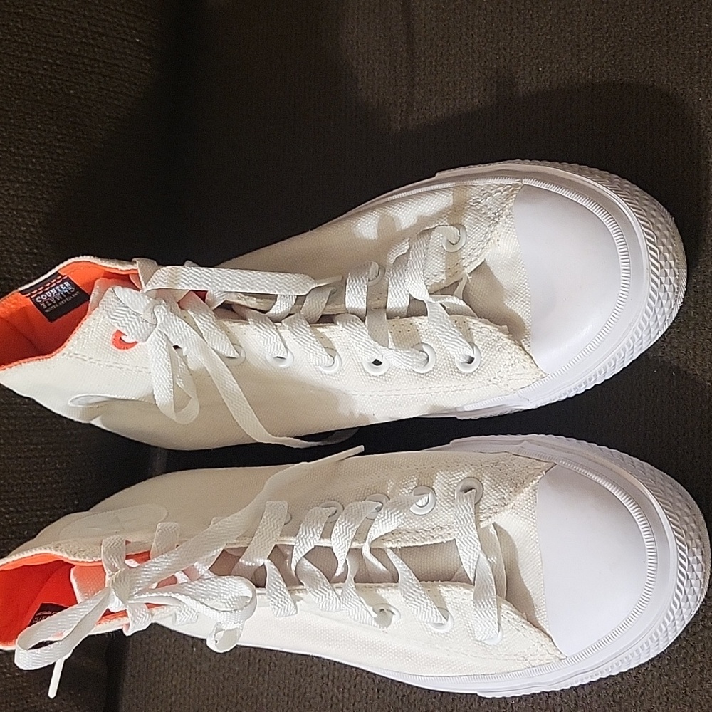 Converse Chuck Taylor All Stars UNISEX White High Top Sneakers SZ Men 8 Women 10